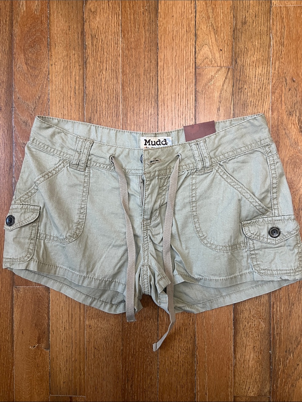 Mudd Olive Green Drawstring Cargo Shorts